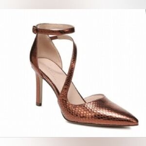 New Naturalizer 27 EDIT Abilyn Copper Leather Pump Strappy Heels Women's Size 10